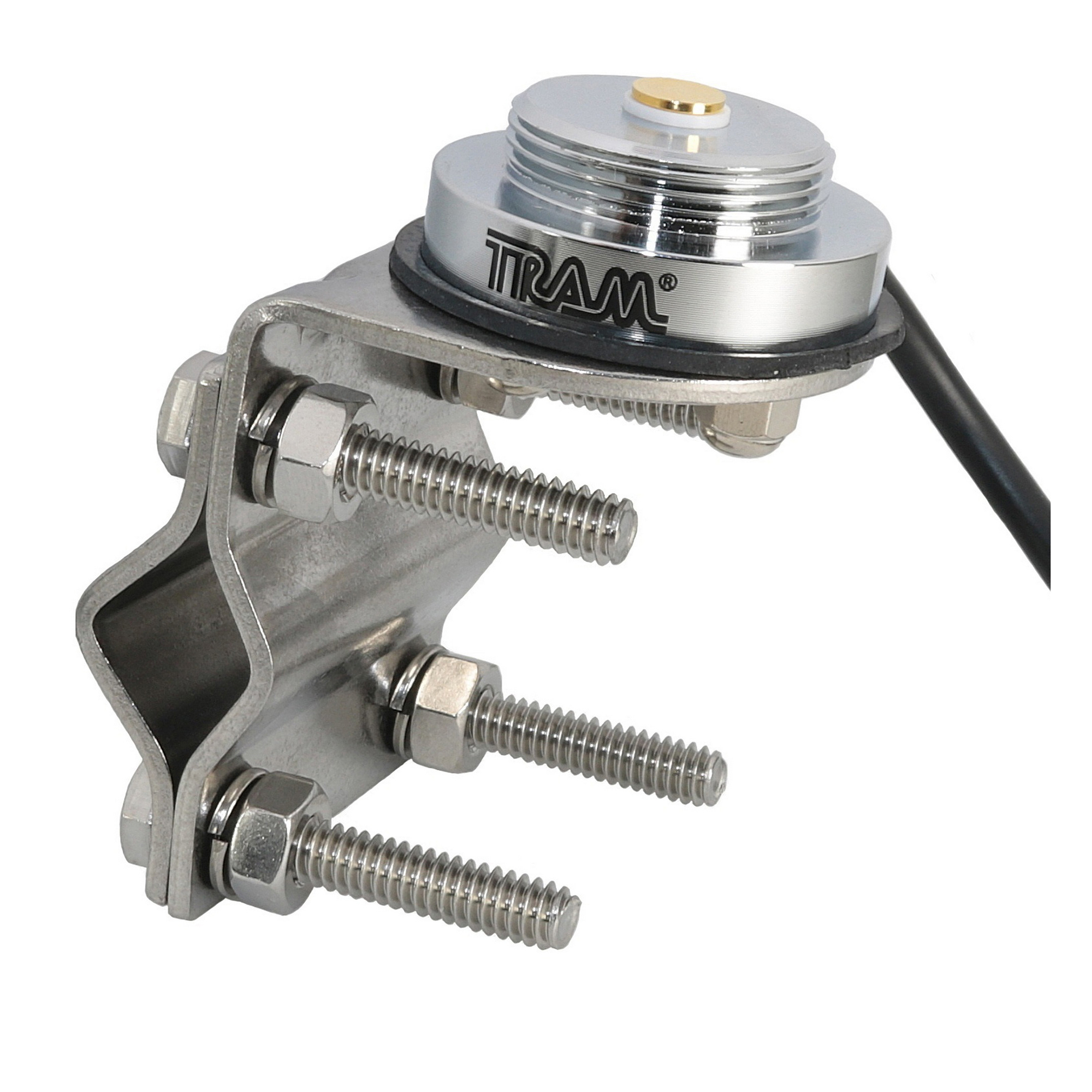Tram Stainless Steel Double-Groove NMO Mirror Mount — 17ft. Cable, PL-259 Connector, Model# 1248